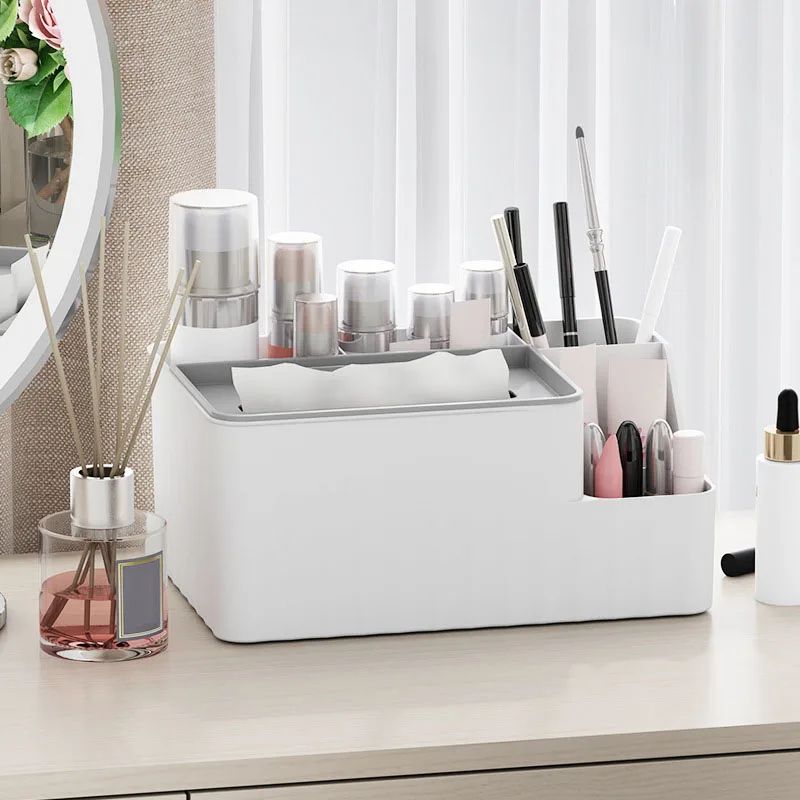 6Section Desk Organizer With Tissue Box And Remote Holder 7