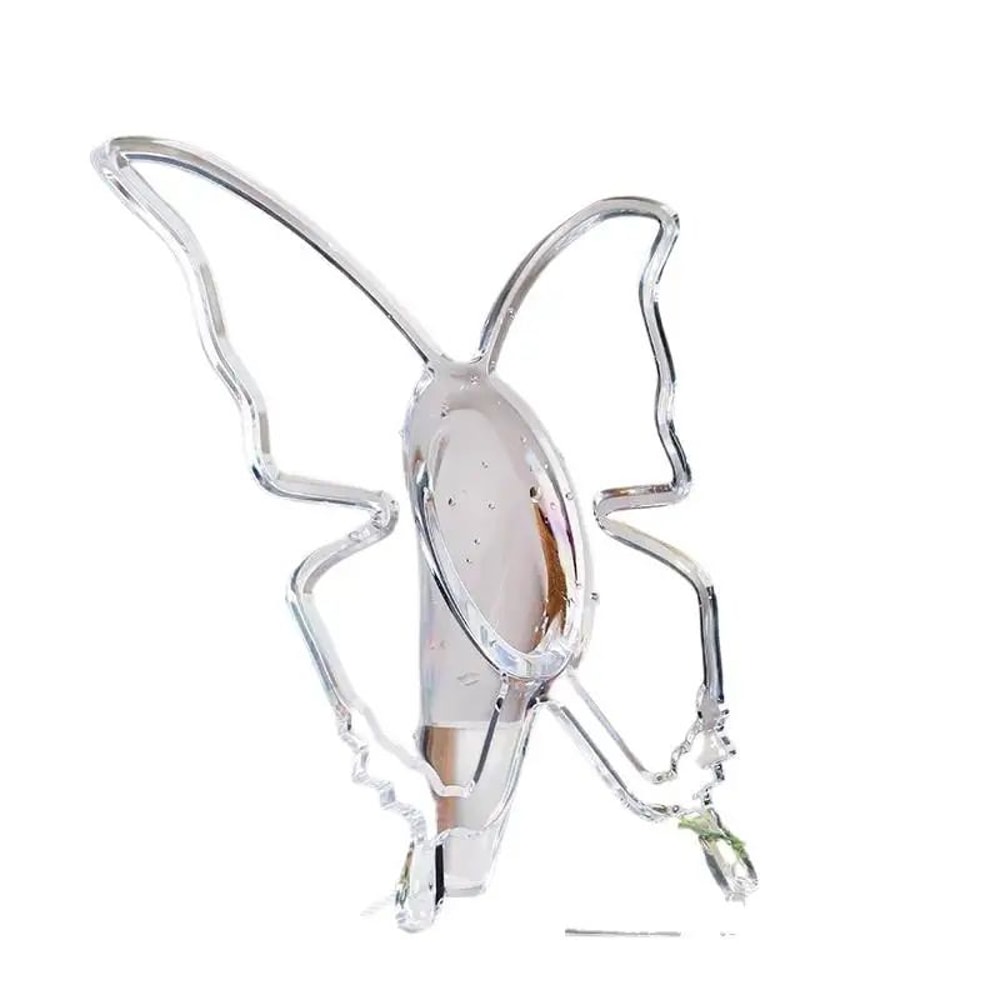 Transparent Acrylic Butterfly Photo Frame Vase For Flowers 7