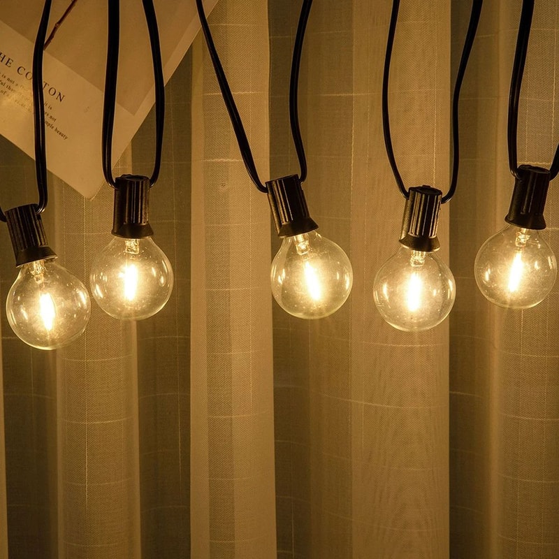 30 M G40 LED Outdoor String Lights 50 Bulbs 12