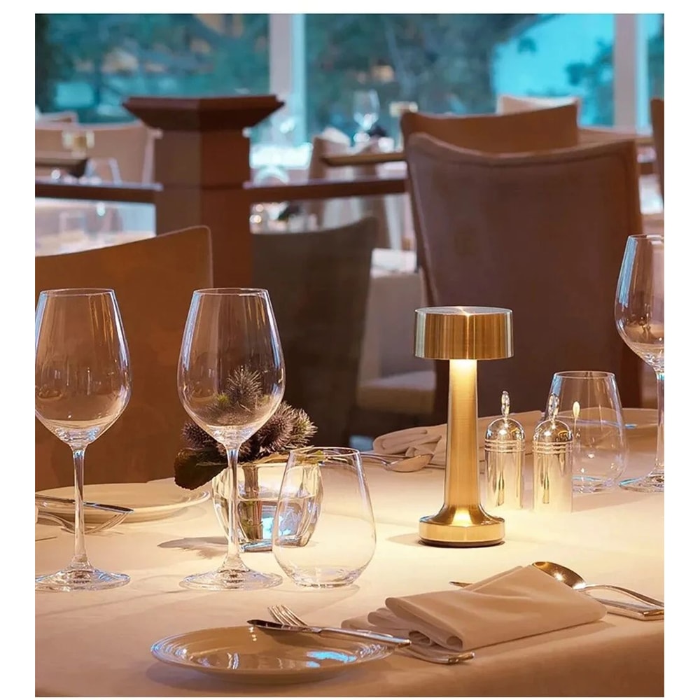 3Color Touch LED Rechargeable Retro Table Lamp 11