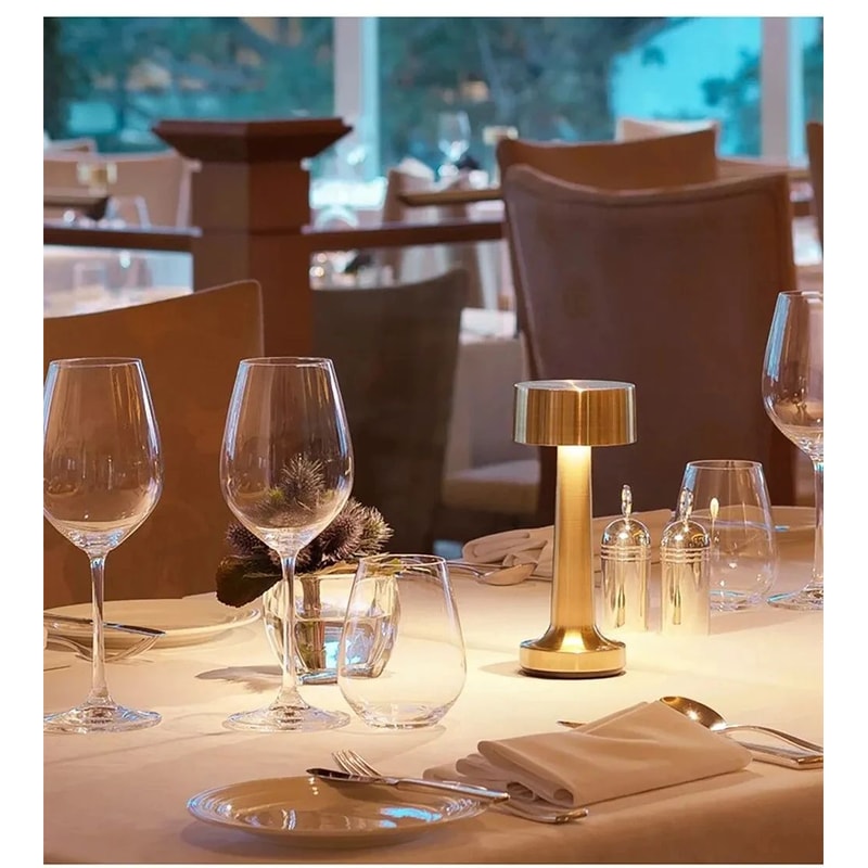 3Color Touch LED Rechargeable Retro Table Lamp 11