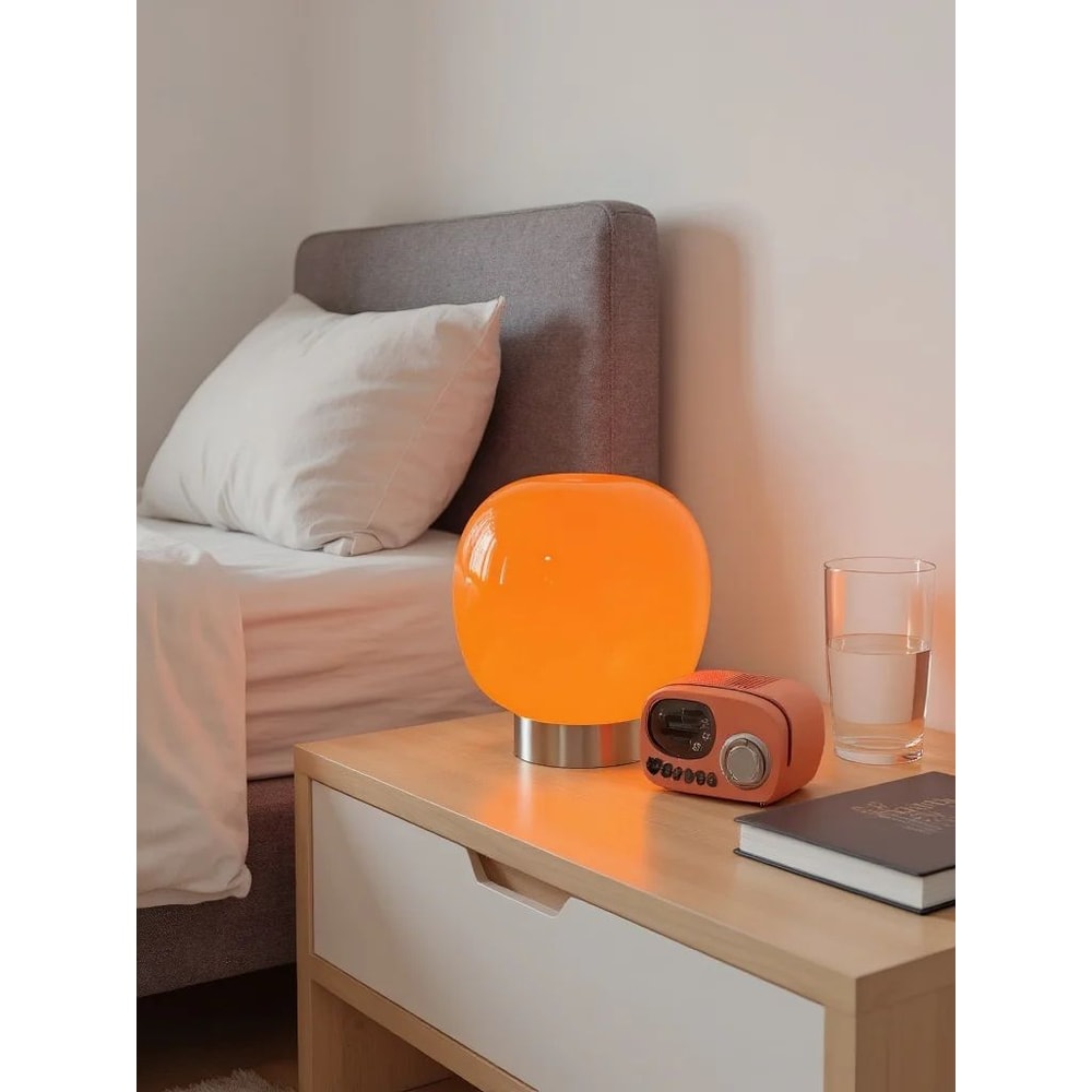 Macaron Glass Table Lamp With Trichromatic Dimming 0