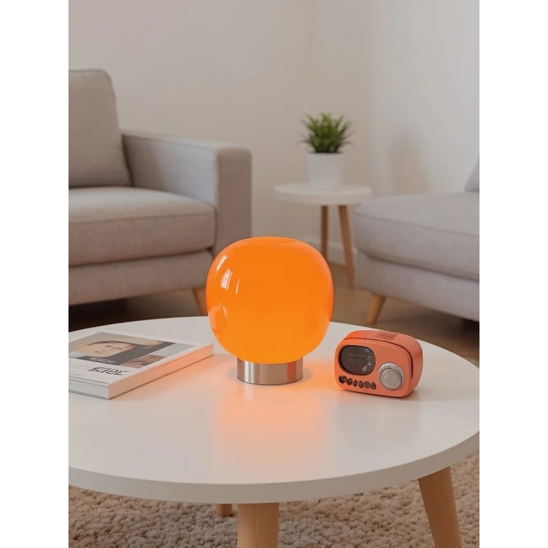 Macaron Glass Table Lamp With Trichromatic Dimming 1