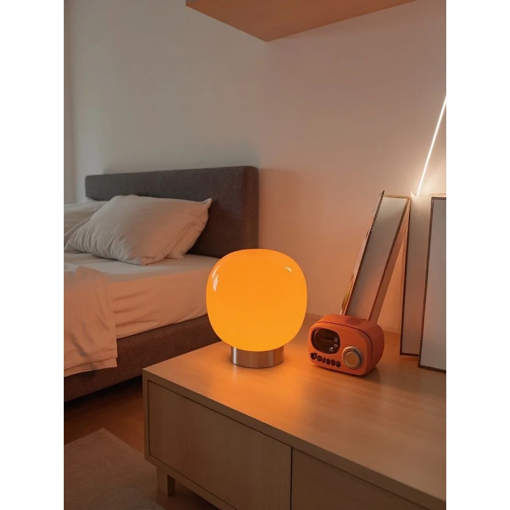 Macaron Glass Table Lamp With Trichromatic Dimming 3