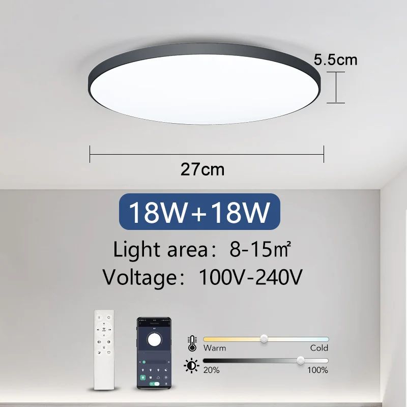 Smart LED Ceiling Lamp 36W50W With App Remote Control 14