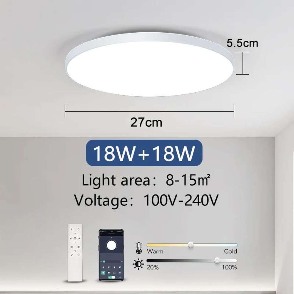 Smart LED Ceiling Lamp 36W50W With App Remote Control 13