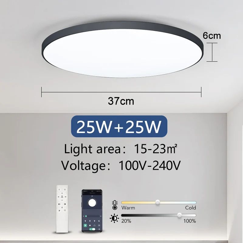 Smart LED Ceiling Lamp 36W50W With App Remote Control 15
