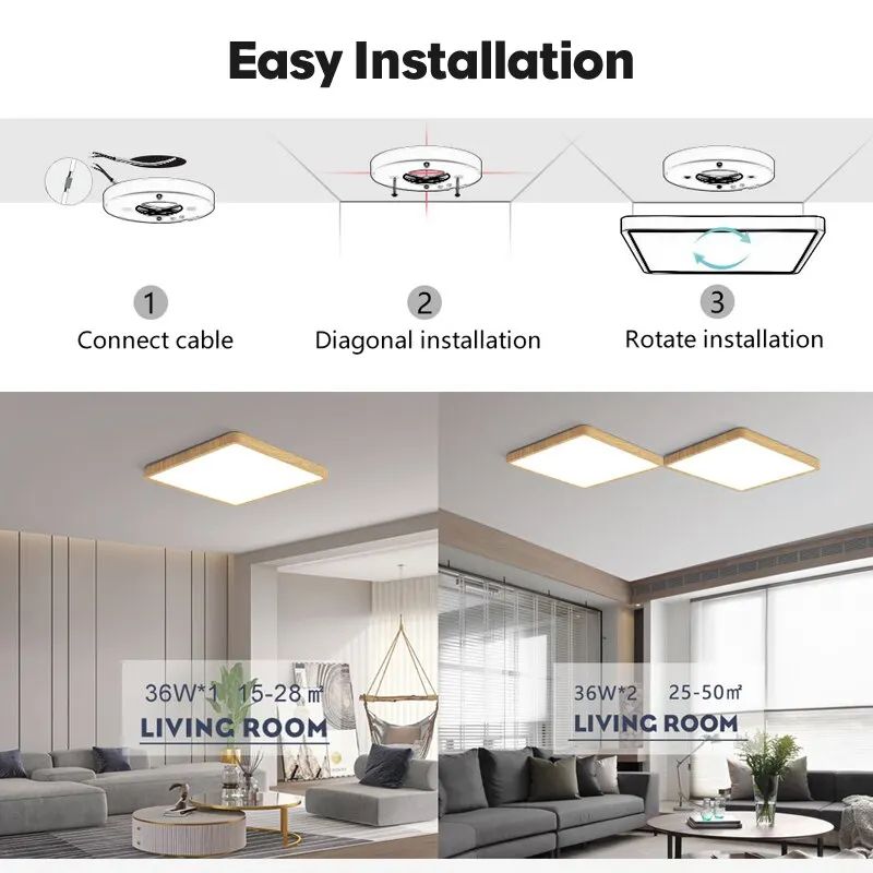 Smart RGB CCT LED Ceiling Light With App Control For Home 1