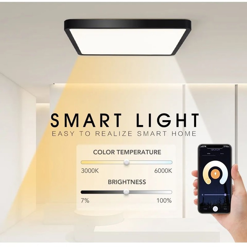 Smart RGB CCT LED Ceiling Light With App Control For Home 7