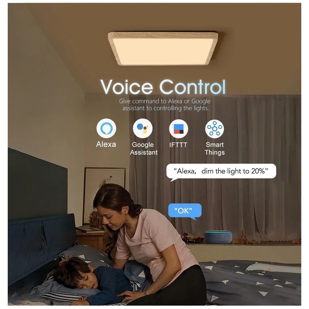 Smart RGB CCT LED Ceiling Light With App Control For Home 8