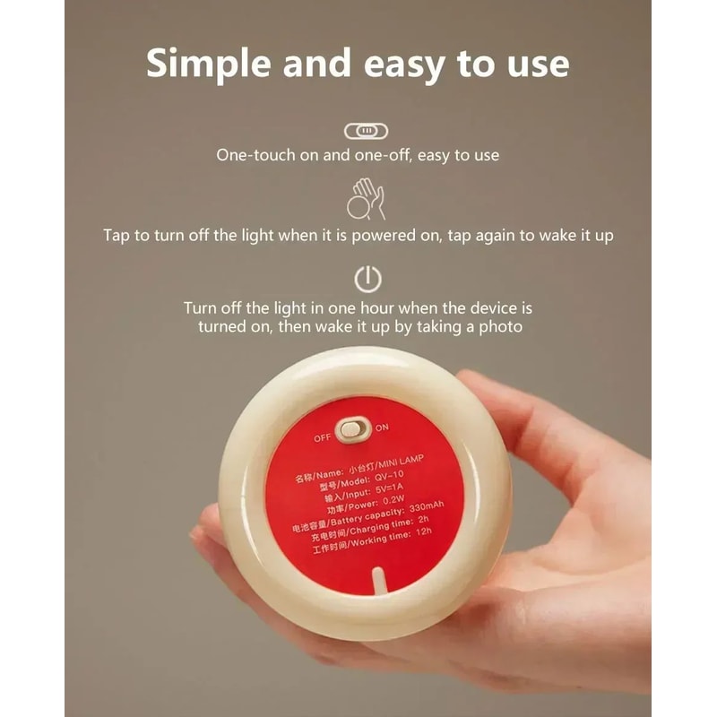 USB Rechargeable Mini Mushroom Sunset Night Lamp 8