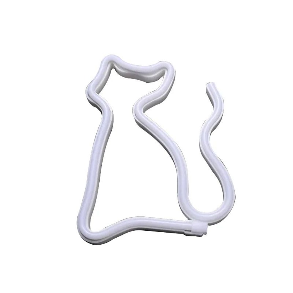 LED Cat Neon Light Sign USB Battery LED Lamp 6