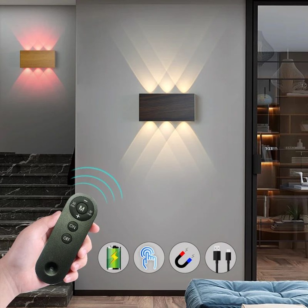 Remote Control Touch Dimmable LED Wall Lamp 0