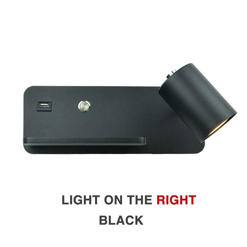 Nordic USB And Wireless Charging LED Wall Lamp 5 W 12