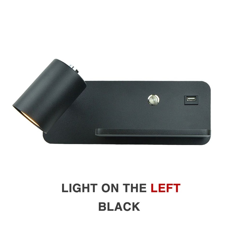 Nordic USB And Wireless Charging LED Wall Lamp 5 W 13