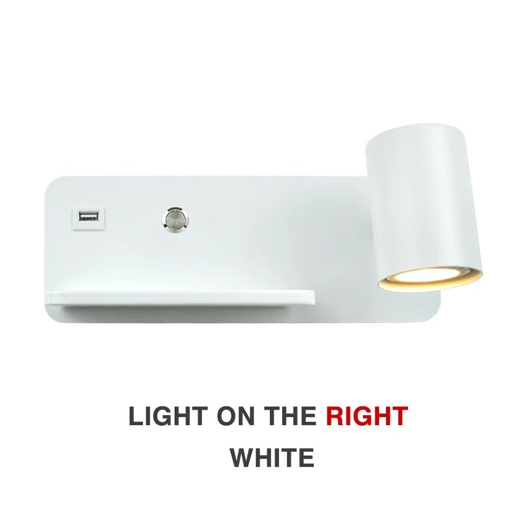 Nordic USB And Wireless Charging LED Wall Lamp 5 W 14