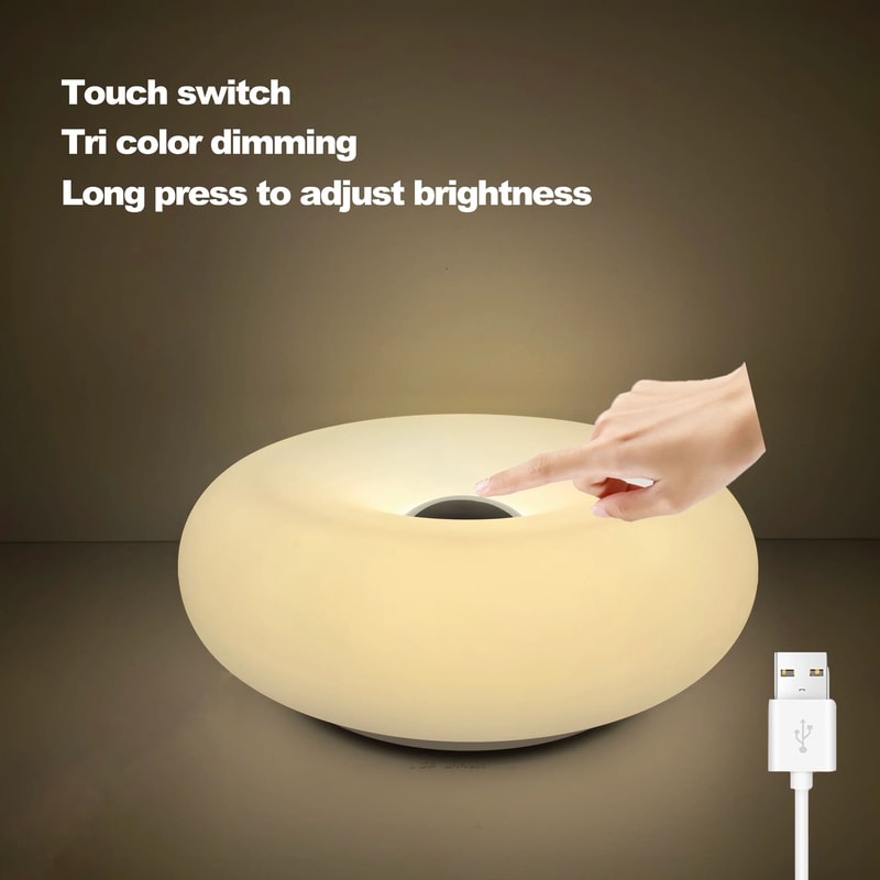 Donut LED Rechargeable Touch Table Lamp 14