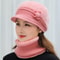 Plush Fur Lined Hat and Scarf Set for Cozy Winter Coverage and Daily Comfort