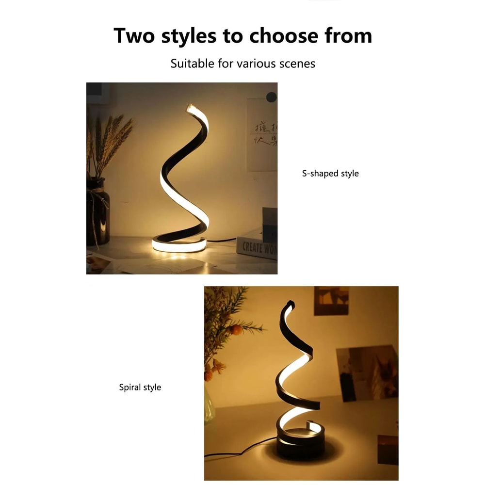 Modern Spiral Dimmable LED Table Lamp 6