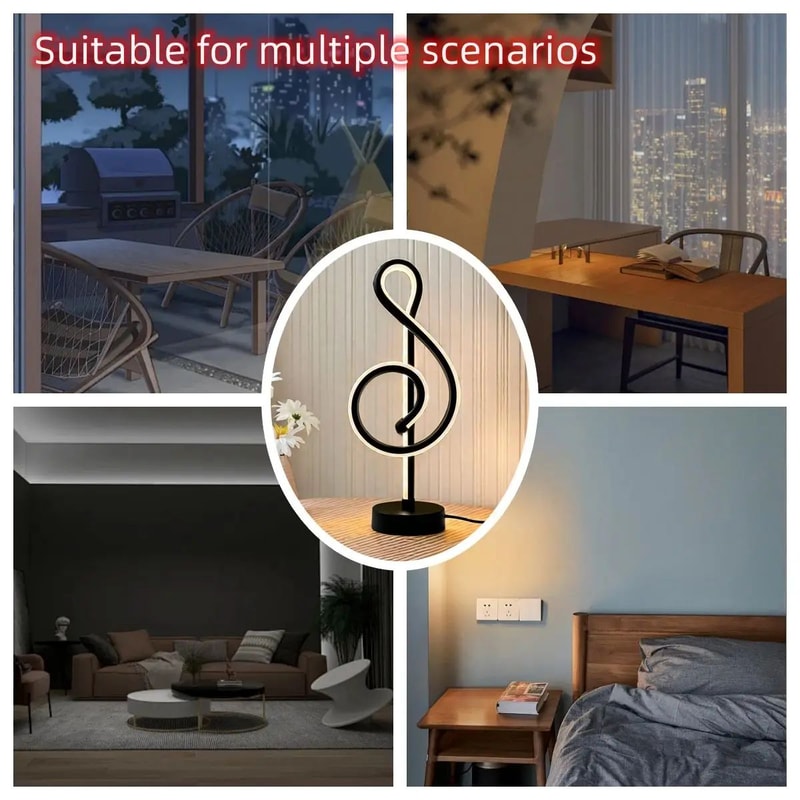 Musical Note LED Dimmable Table Lamp 11