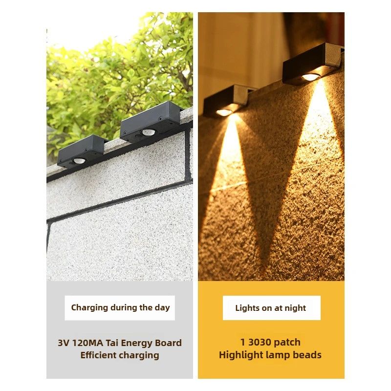 Ultra Bright Solar LED Outdoor Wall Lamp 5
