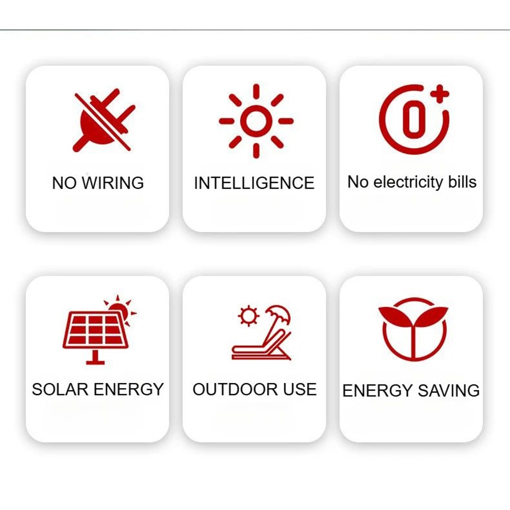 Ultra Bright Solar LED Outdoor Wall Lamp 7