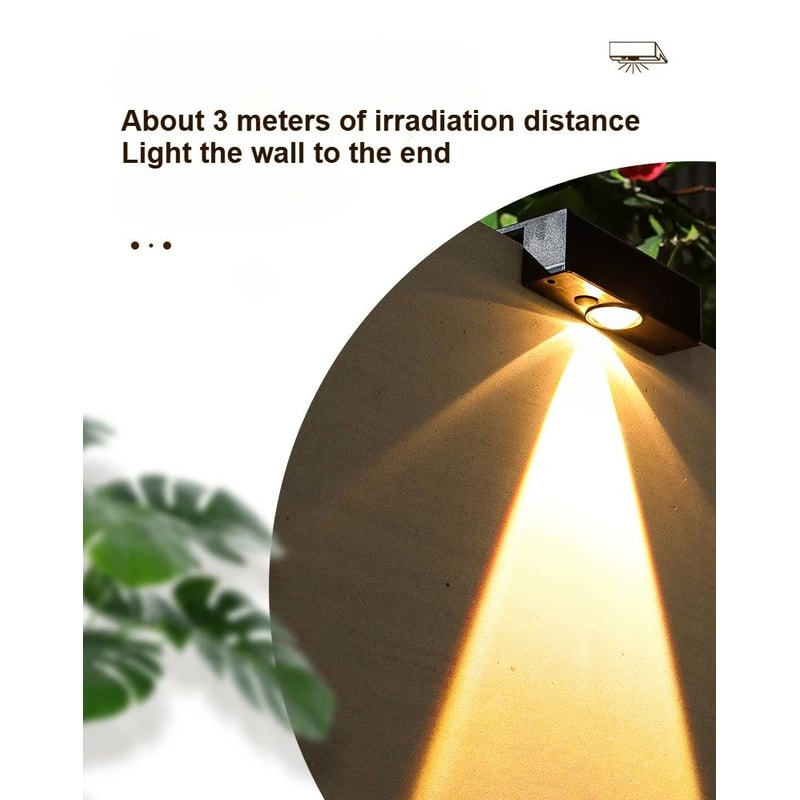 Ultra Bright Solar LED Outdoor Wall Lamp 8