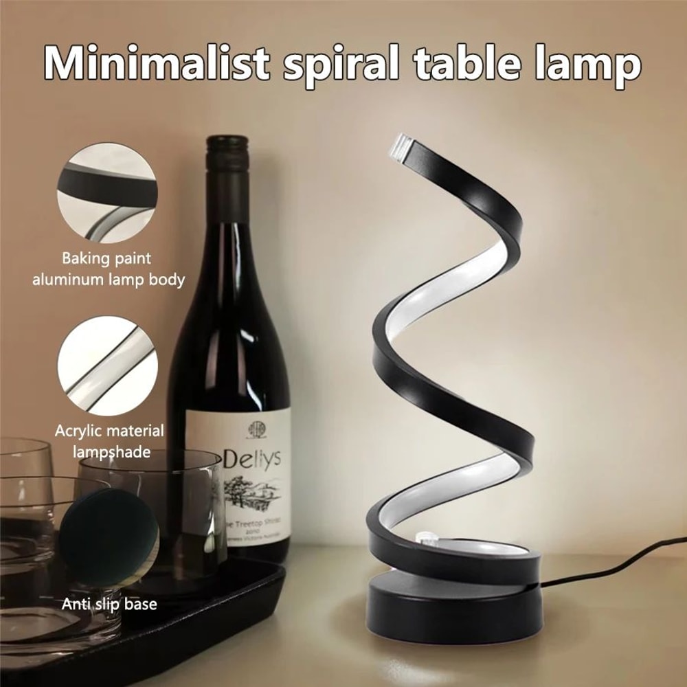 Modern Spiral LED Dimmable Night Lamp 8
