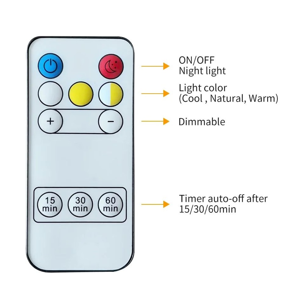 Rechargeable LED Night Lamp With Clock Display 10