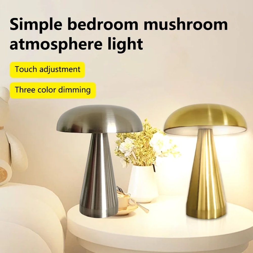 Rechargeable LED Mushroom Night Light Lamp 0