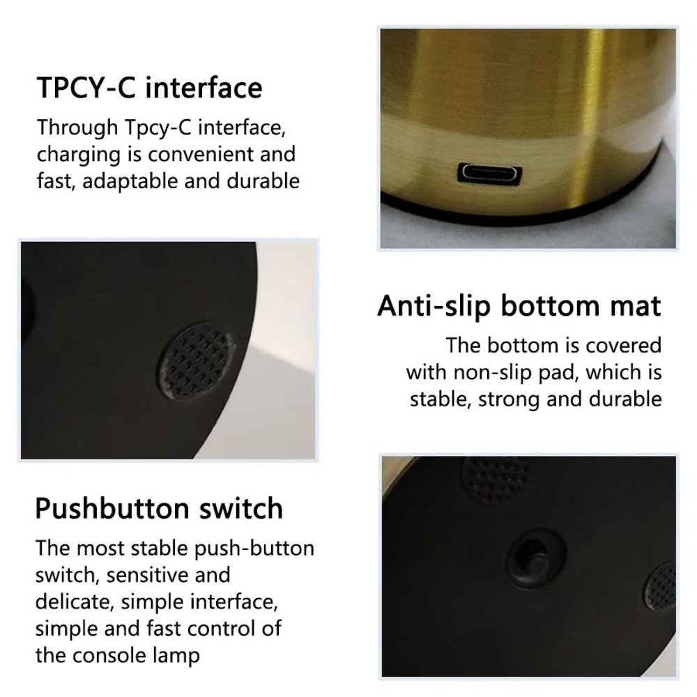 Rechargeable LED Mushroom Night Light Lamp 4