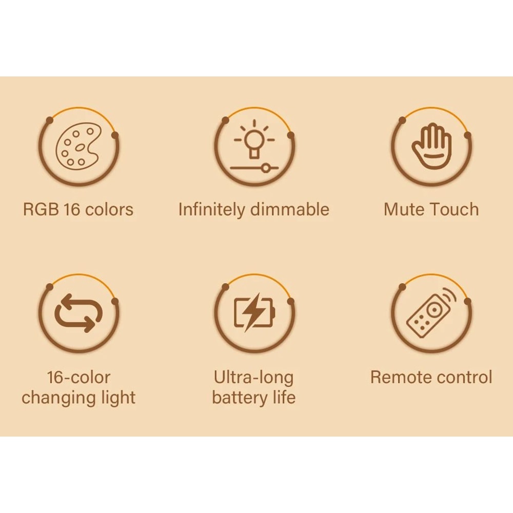Rechargeable Touch LED Night Lamp 6