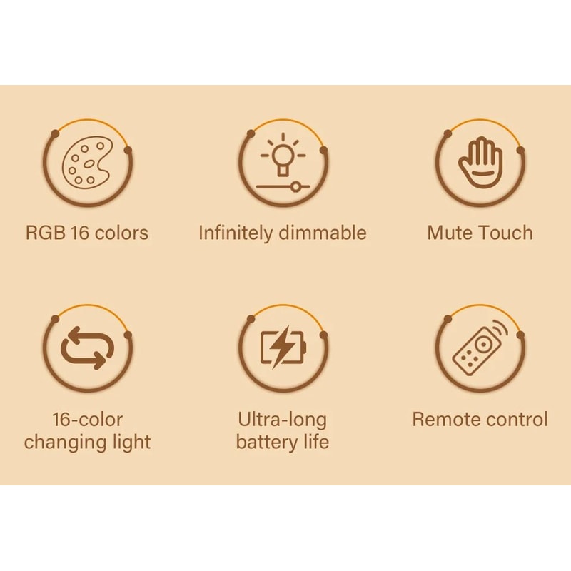 Rechargeable Touch LED Night Lamp 6