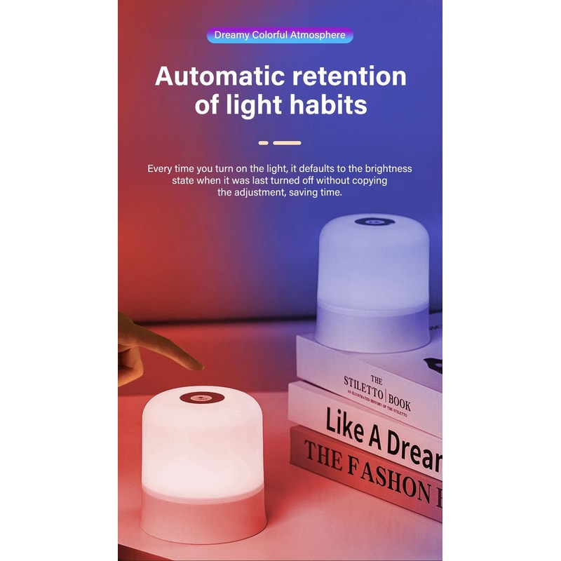 Rechargeable Touch LED Night Lamp 8