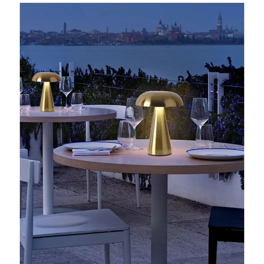 Classic Mushroom Iron Art Table Lamp 11