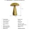 Classic Mushroom Iron Art Table Lamp 12