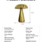 Classic Mushroom Iron Art Table Lamp 12