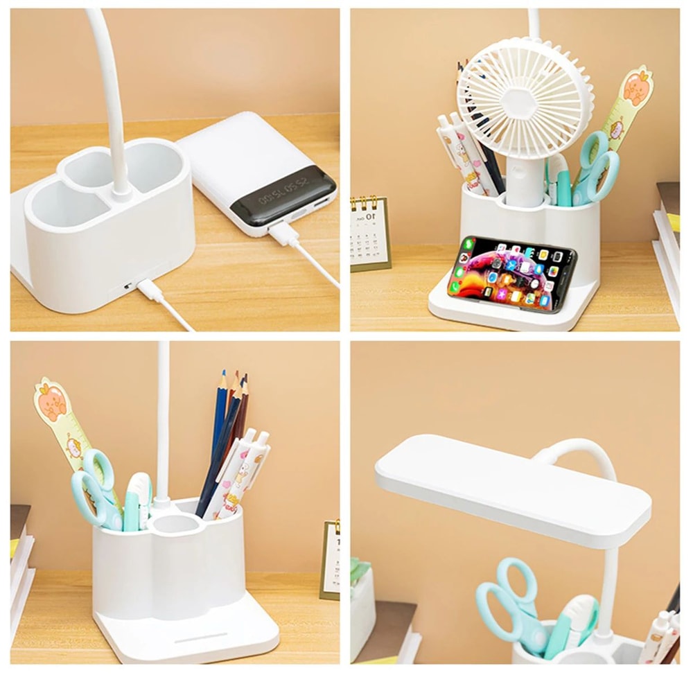 USB LED Table Lamp With 3 Color EyeProtection Light 1