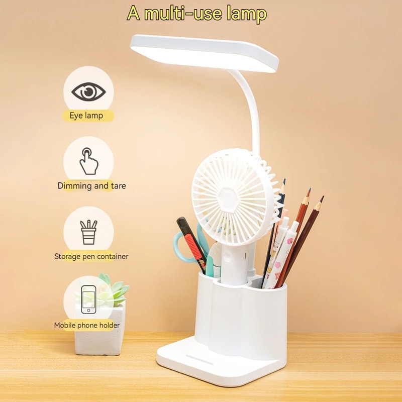 USB LED Table Lamp With 3 Color EyeProtection Light 3