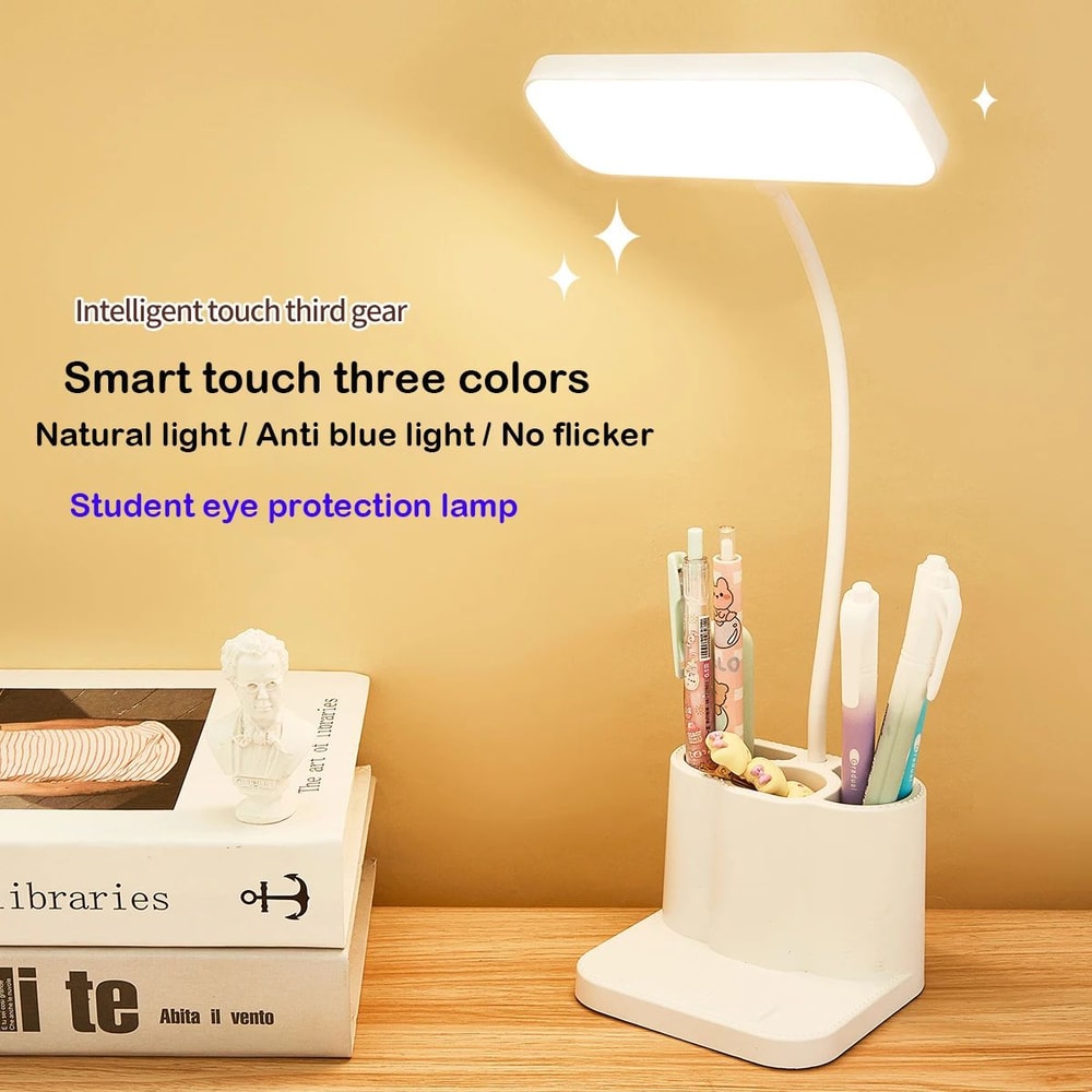 USB LED Table Lamp With 3 Color EyeProtection Light 8