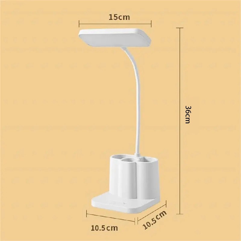 USB LED Table Lamp With 3 Color EyeProtection Light 9