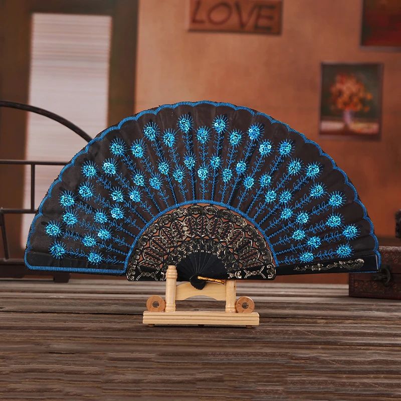 Chinese Style Embroidered Folding Hand Fan 3