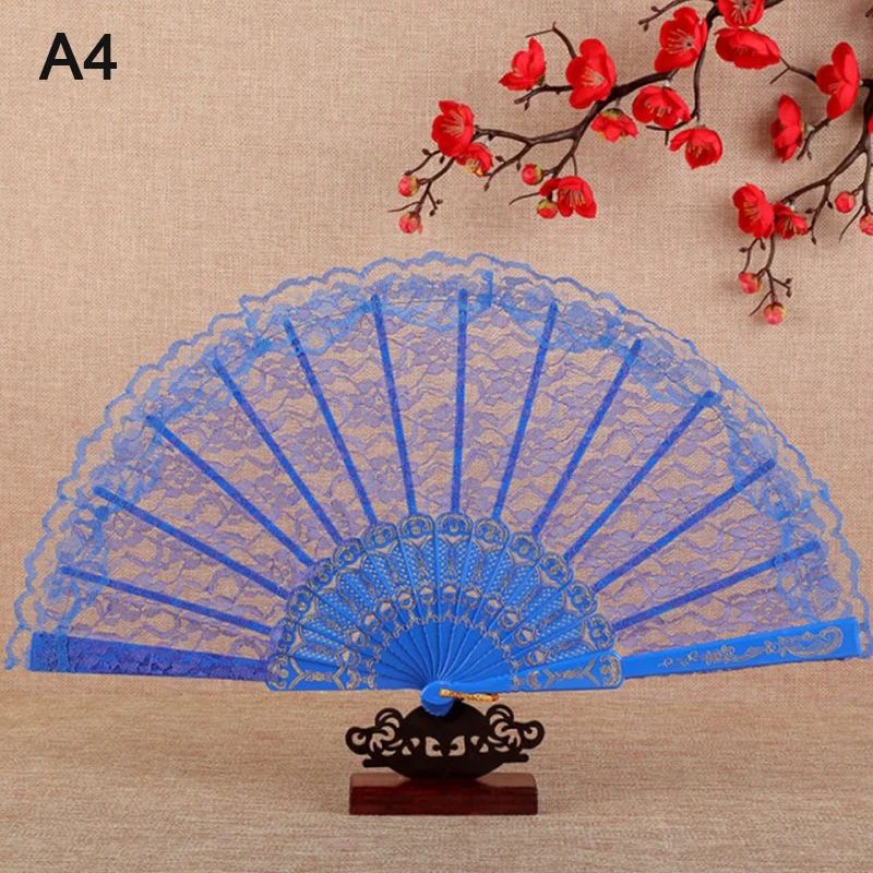 Victorian Lace Floral Folding Hand Fan 15