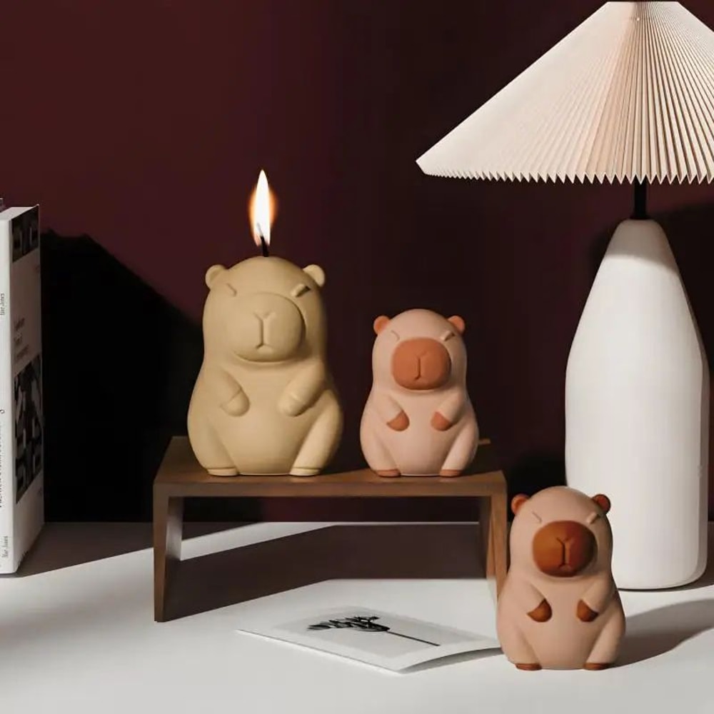 Kawaii Capybara Silicone Candle And Craft Mold 2