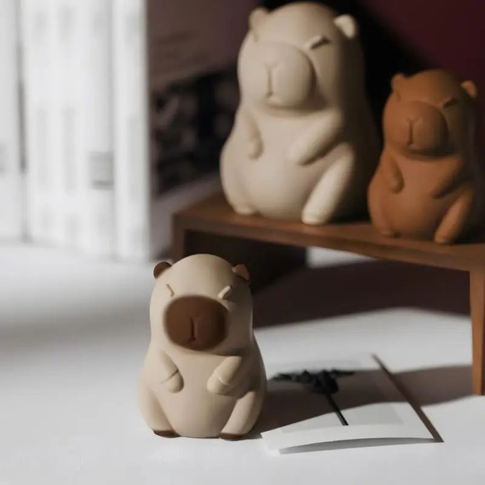 Kawaii Capybara Silicone Candle And Craft Mold 3