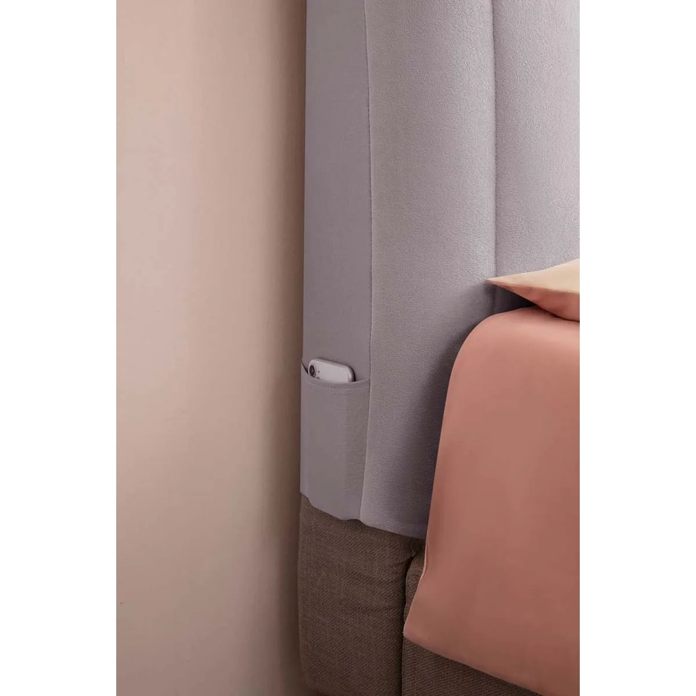 Luxury Velvet Quilted Headboard Cover 11