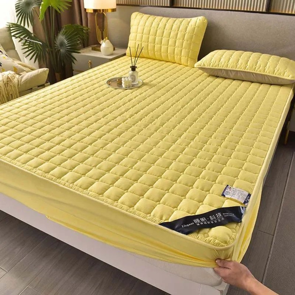 Soft SkinFriendly Quilted Mattress Protector Cover 14