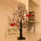 LED Vintage Glowing Tree With Cardinals And Red Berries 2
