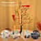 LED Vintage Glowing Tree With Cardinals And Red Berries 4