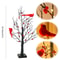 LED Vintage Glowing Tree With Cardinals And Red Berries 5